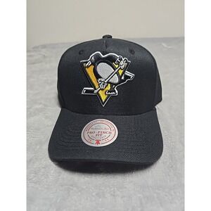 Mitchell & Ness NHL Pittsburgh Penguins Vintage Logo Pro Pinch Snapback Hat, New